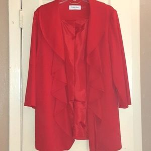 Calvin Klein Like New red coat